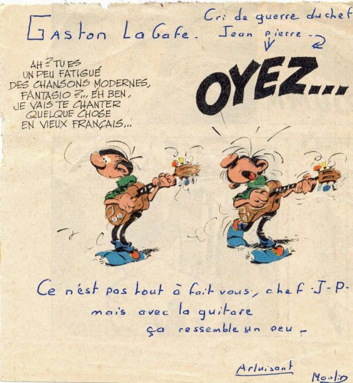 N174 Tamié carte offerte par les enfants pour le départ Jean Pierre éducateur